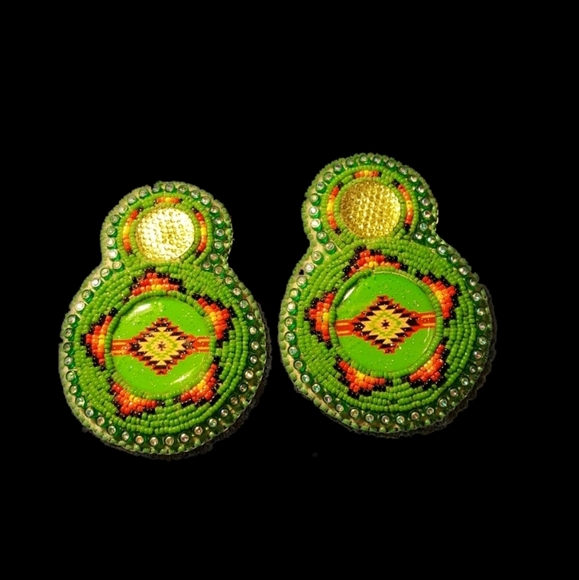 Navajo Jewelry - Navajo Beaded Earrings